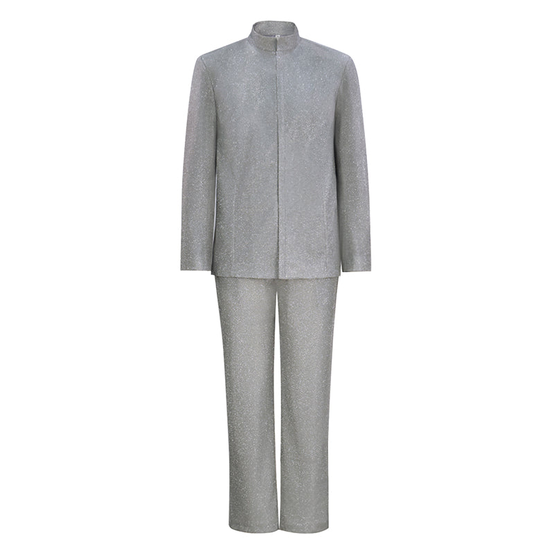 Austin Powers: International Man of Mystery Dr. Evil Cosplay Costume Silver Outfit - Image 3
