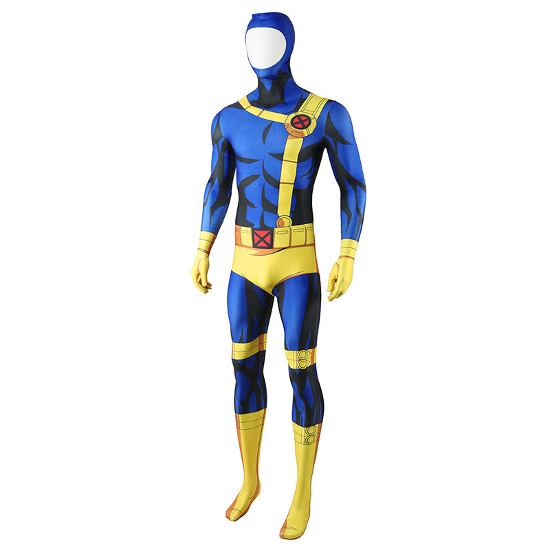 X-Men 97 Cyclops Cosplay Scott Summers Costume Blue halloween Jumpsuit - Image 2