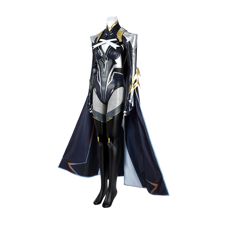 Deluxe Marvel Rival Storm Cosplay Costume Black Halloween Outfit - Image 3