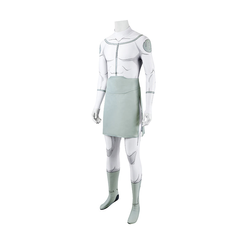 Invincible Mark Grayson Viltrumite Cosplay Costume White Jumpsuit with Apron - Image 3
