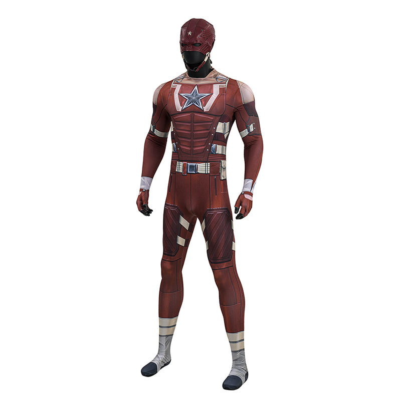 Thunderbolts Red Guardian Cosplay Costume Halloween Jumpsuit Outfit - Image 5