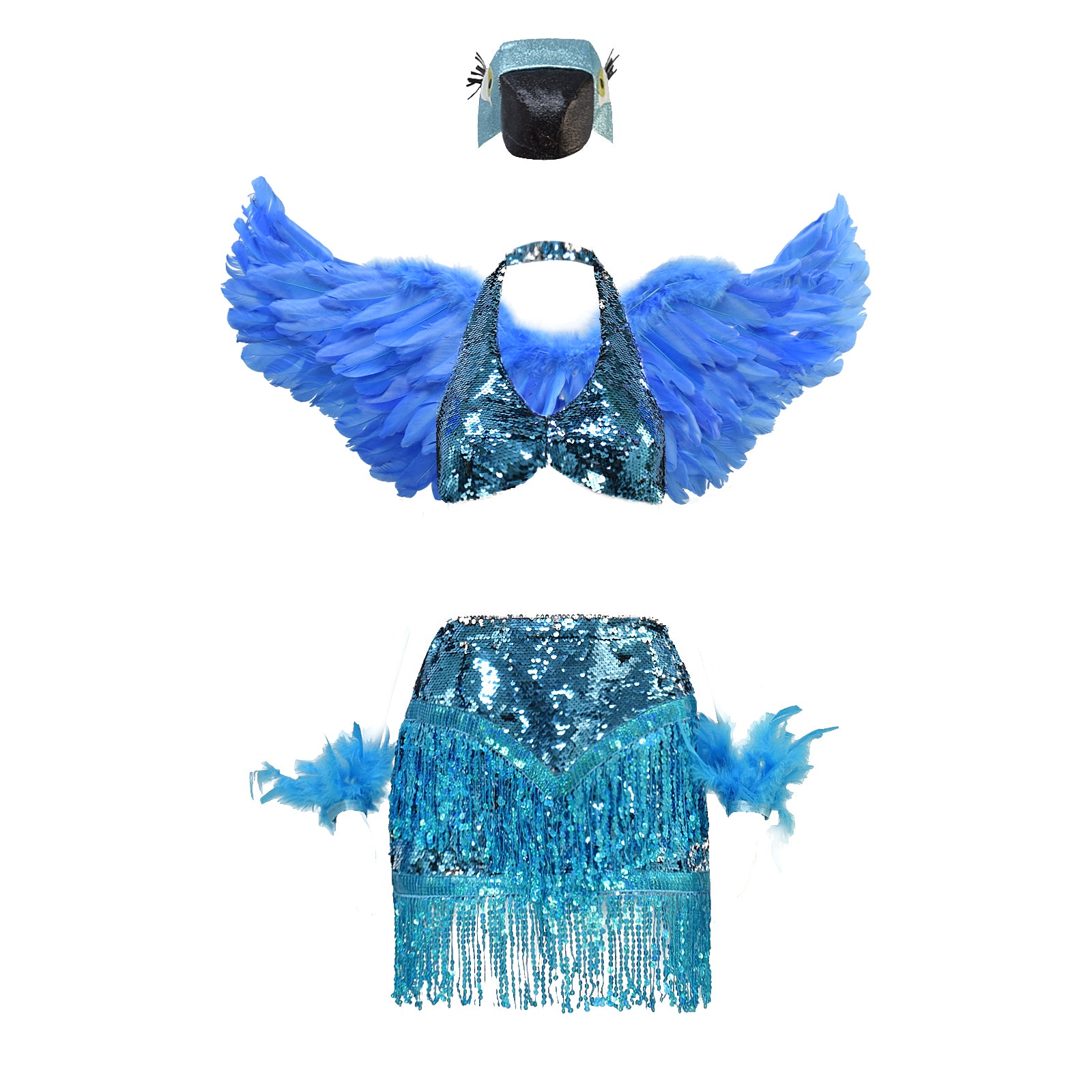 Rio Blue Cosplay Costume Blue Bird Costume Stunning Halloween Outfit - Image 3
