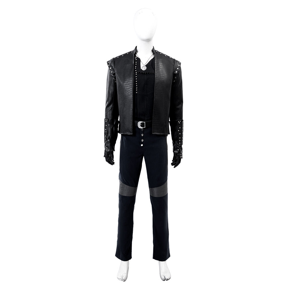 The Witcher Season 5 Geralt of Rivia Cosplay Costume Black Halloween Suit - Image 9