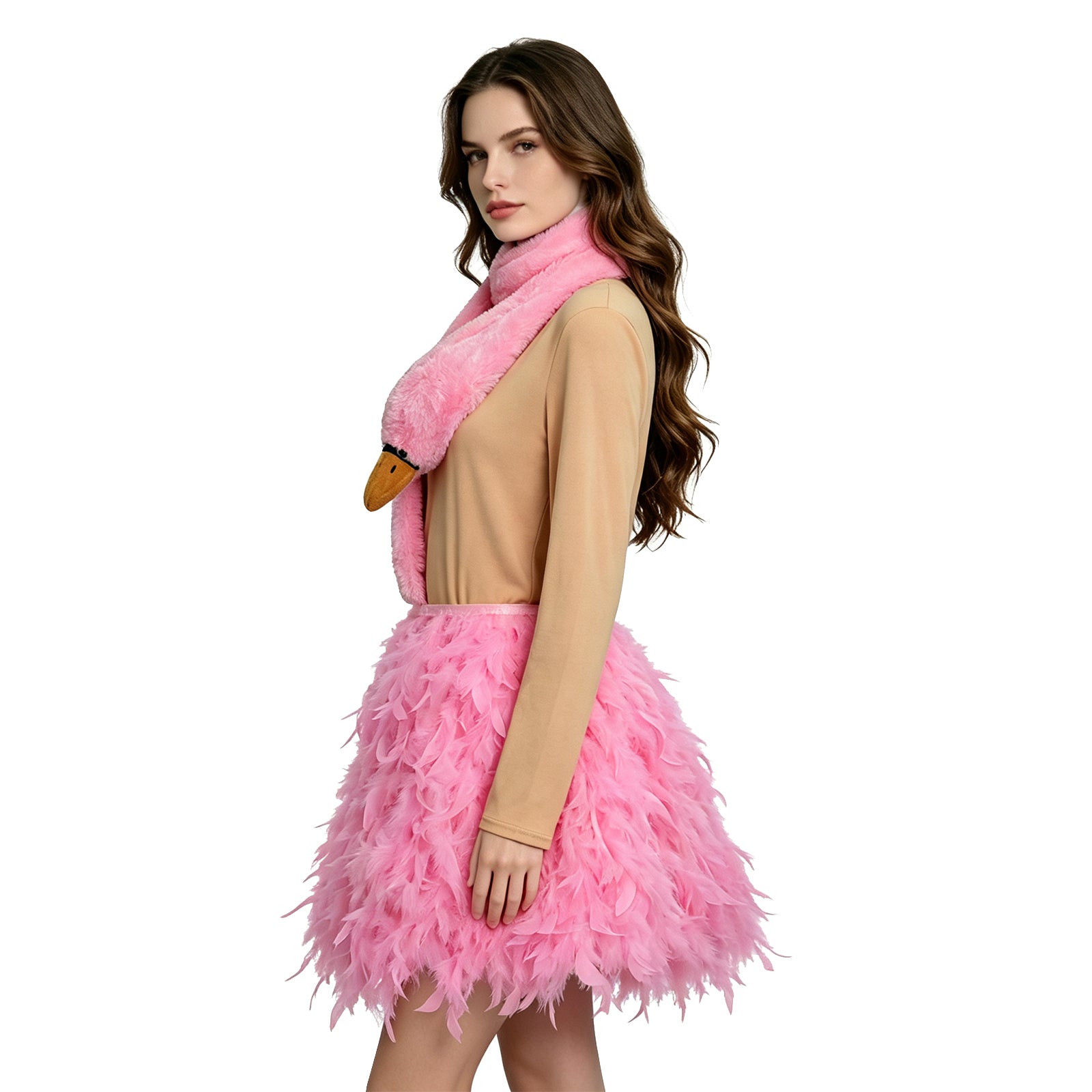 White Chicks Pink Flamingo Cosplay Costume Halloween Party Suit - Image 3