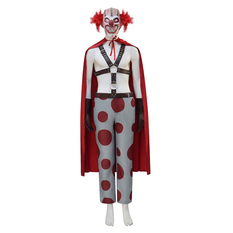 Twisted Metal Sweet Tooth Clown Pants Outfits With Mask Halloween Carnival Suit - Image 3