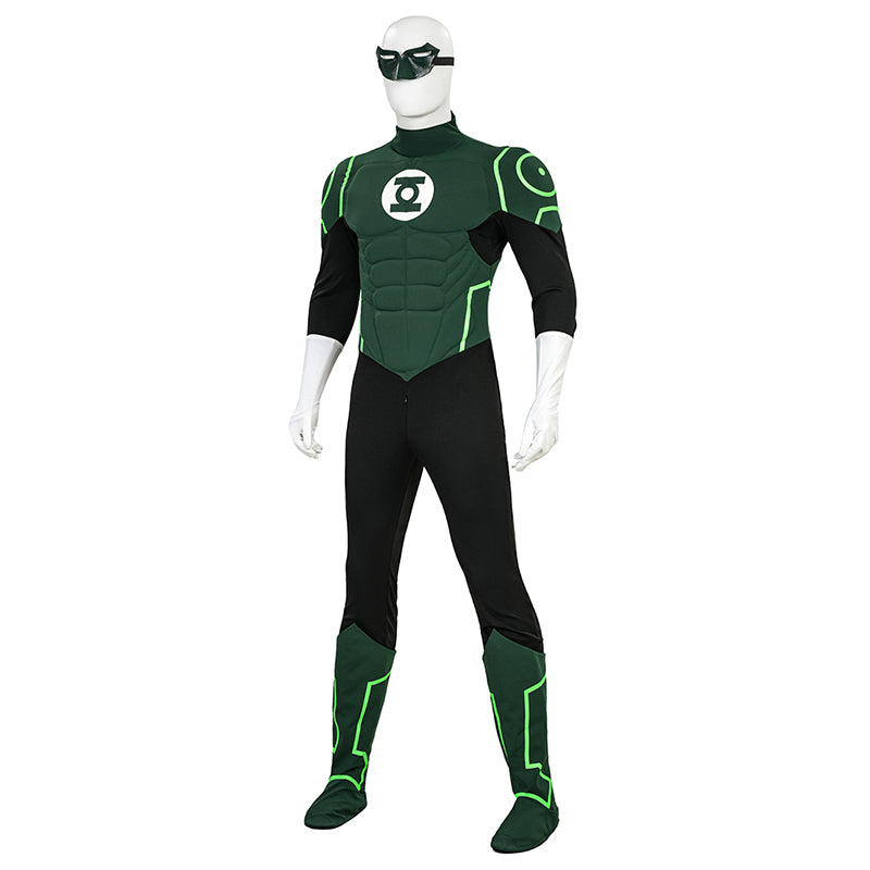 Green Lantern Hal Jordan Justice League Lantern Green Cosplay Costume - Image 3