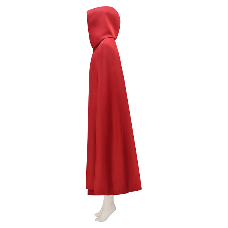 The Handmaid's Tale Red Hooded Cape Cosplay Costume Halloween Outfit - Image 4