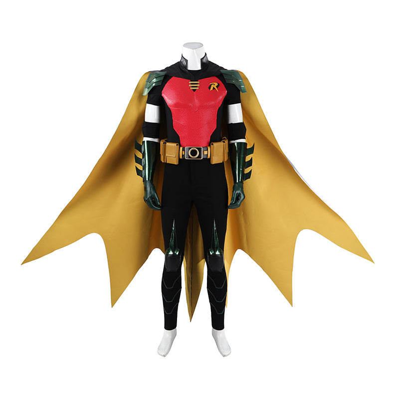 Tim Drake Red Robin Cosplay Costume Full Set Men Robin Superhero Outfit - Image 3
