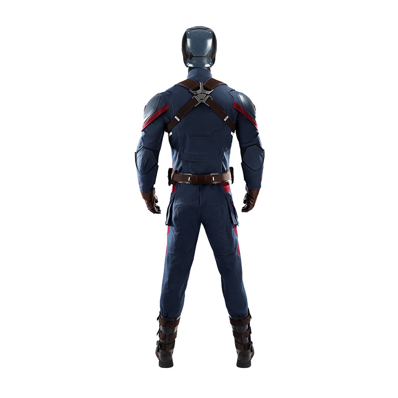 Captain America Cosplay Costume Avengers Endgame Halloween Outfit - Image 3