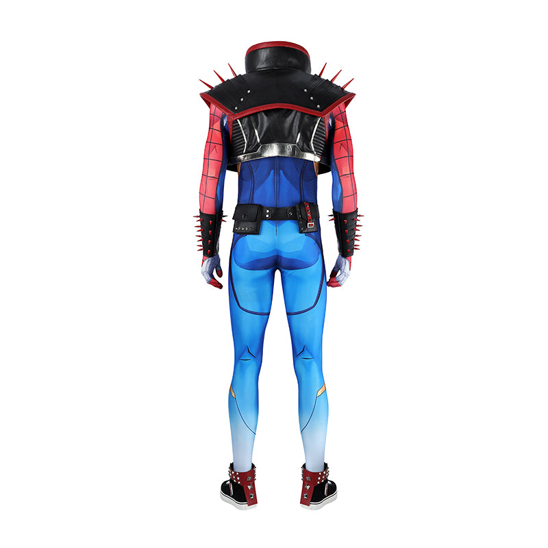 Marvel Rivals Spider Punk Cosplay Costume Superhero Halloween Outfit - Image 3