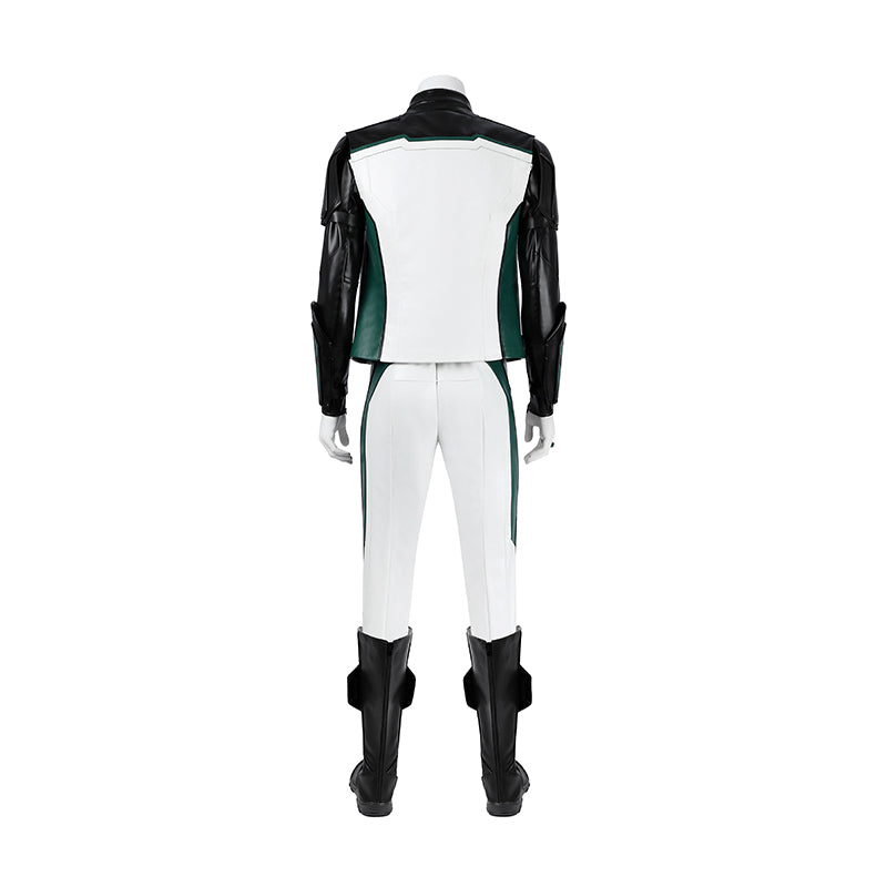 Green Lantern White Suit Cosplay Costume Legacy Green Lantern Outfit Hallowenn - Image 3