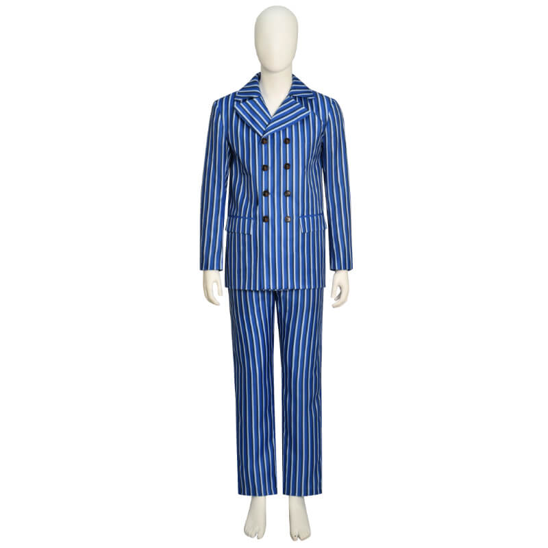 Fifth Doctor Blue Uniform Suit 15th Doctor New Look 60s Cosplay Costume - Image 2