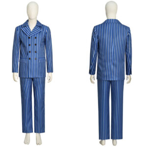 Fifth Doctor Blue Uniform Suit 15th Doctor New Look 60s Cosplay Costume