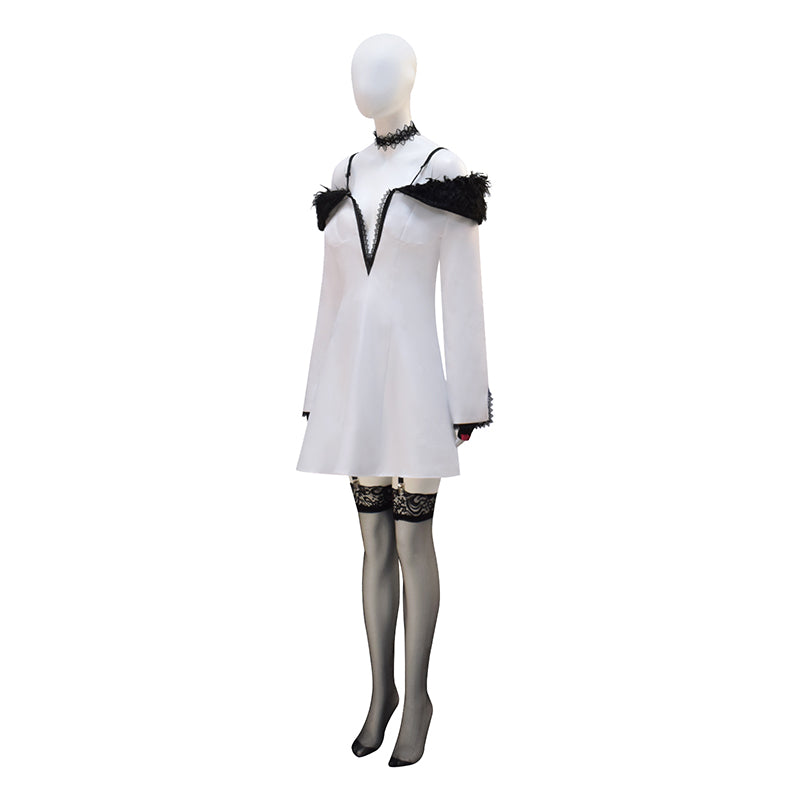 Lili Tekken 8 Cosplay Costume White Halloween Suit - Image 3