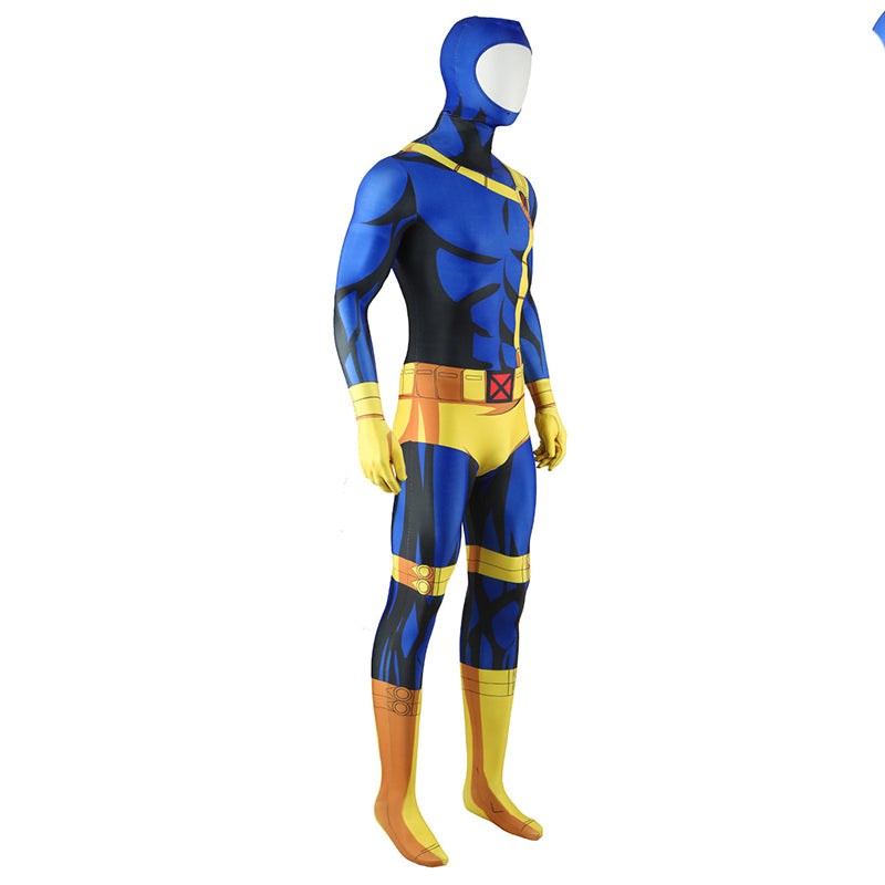 X-Men 97 Cyclops Cosplay Scott Summers Costume Blue halloween Jumpsuit - Image 3