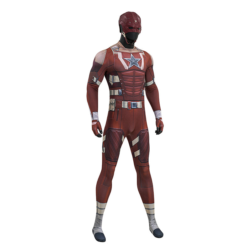 Thunderbolts Red Guardian Cosplay Costume Halloween Jumpsuit Outfit - Image 4