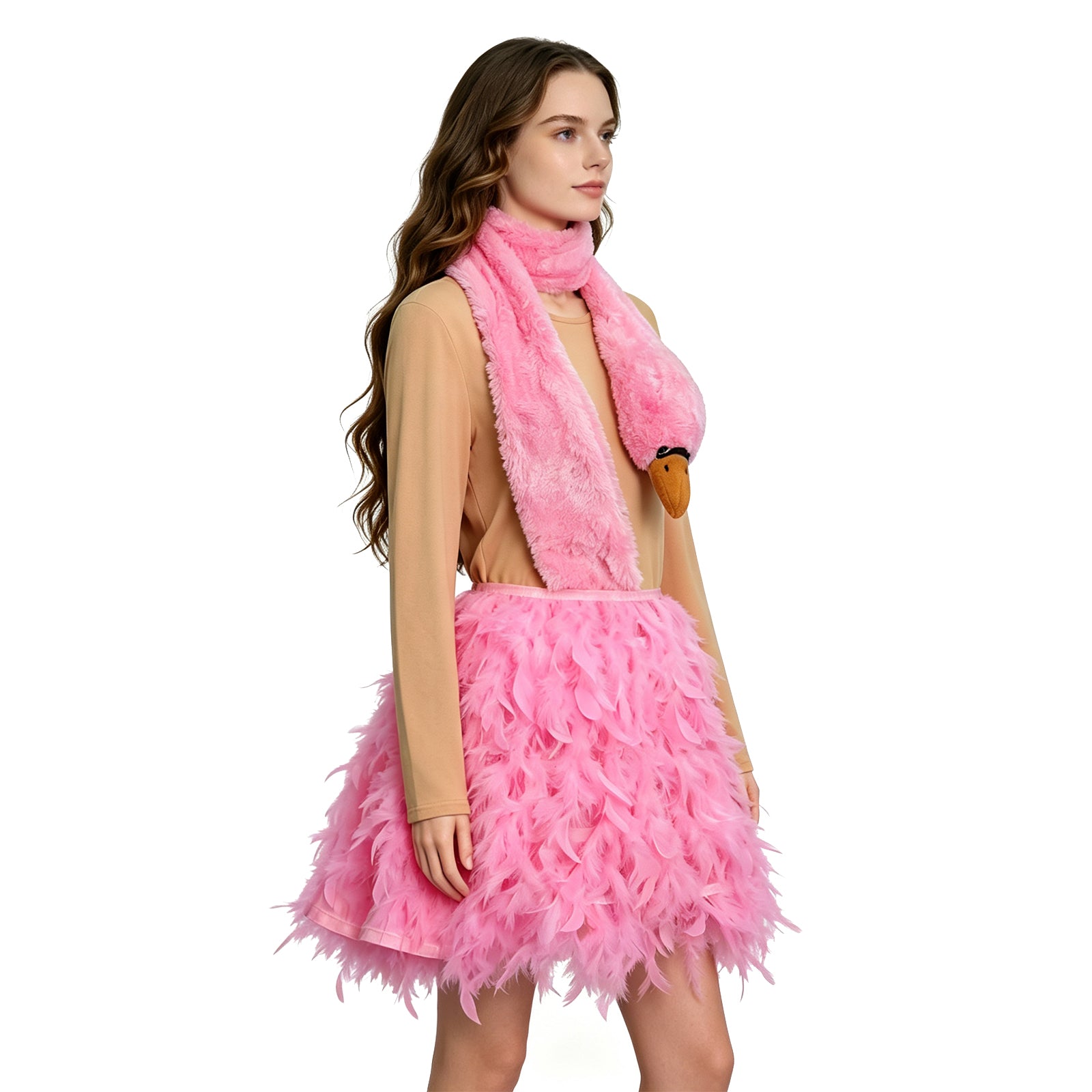 White Chicks Pink Flamingo Cosplay Costume Halloween Party Suit - Image 4