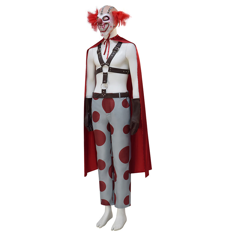 Twisted Metal Sweet Tooth Clown Pants Outfits With Mask Halloween Carnival Suit - Image 4