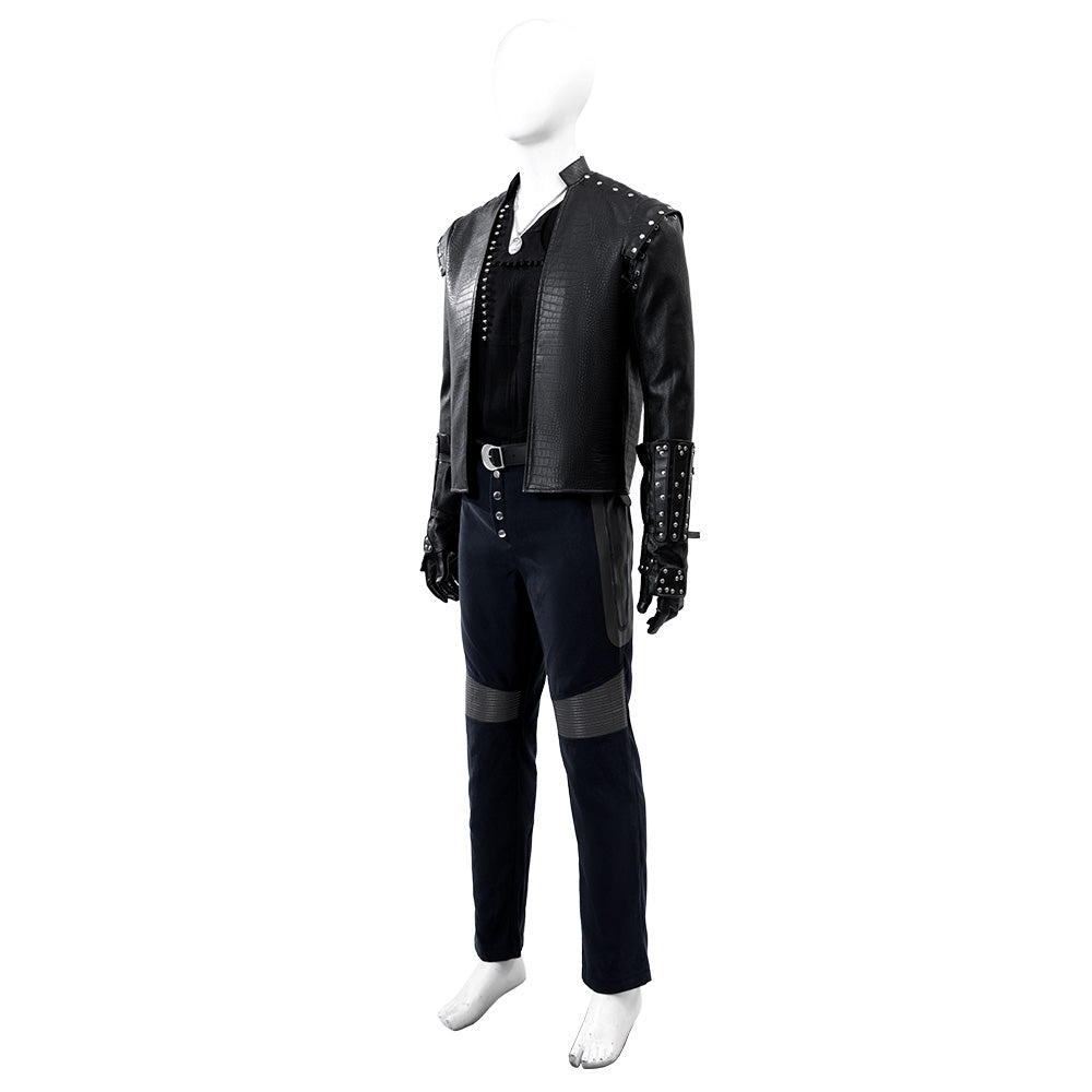 The Witcher Season 5 Geralt of Rivia Cosplay Costume Black Halloween Suit - Image 11