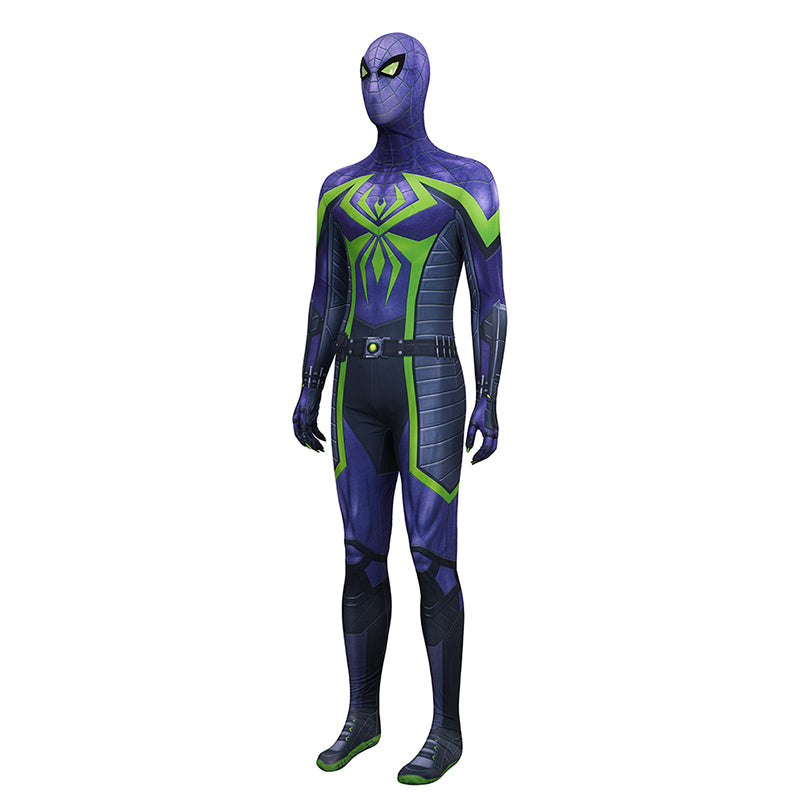 Spider-Man 2 Miles Morales Cosplay Costume Purple Reign Suit Jumpsuit - Image 4