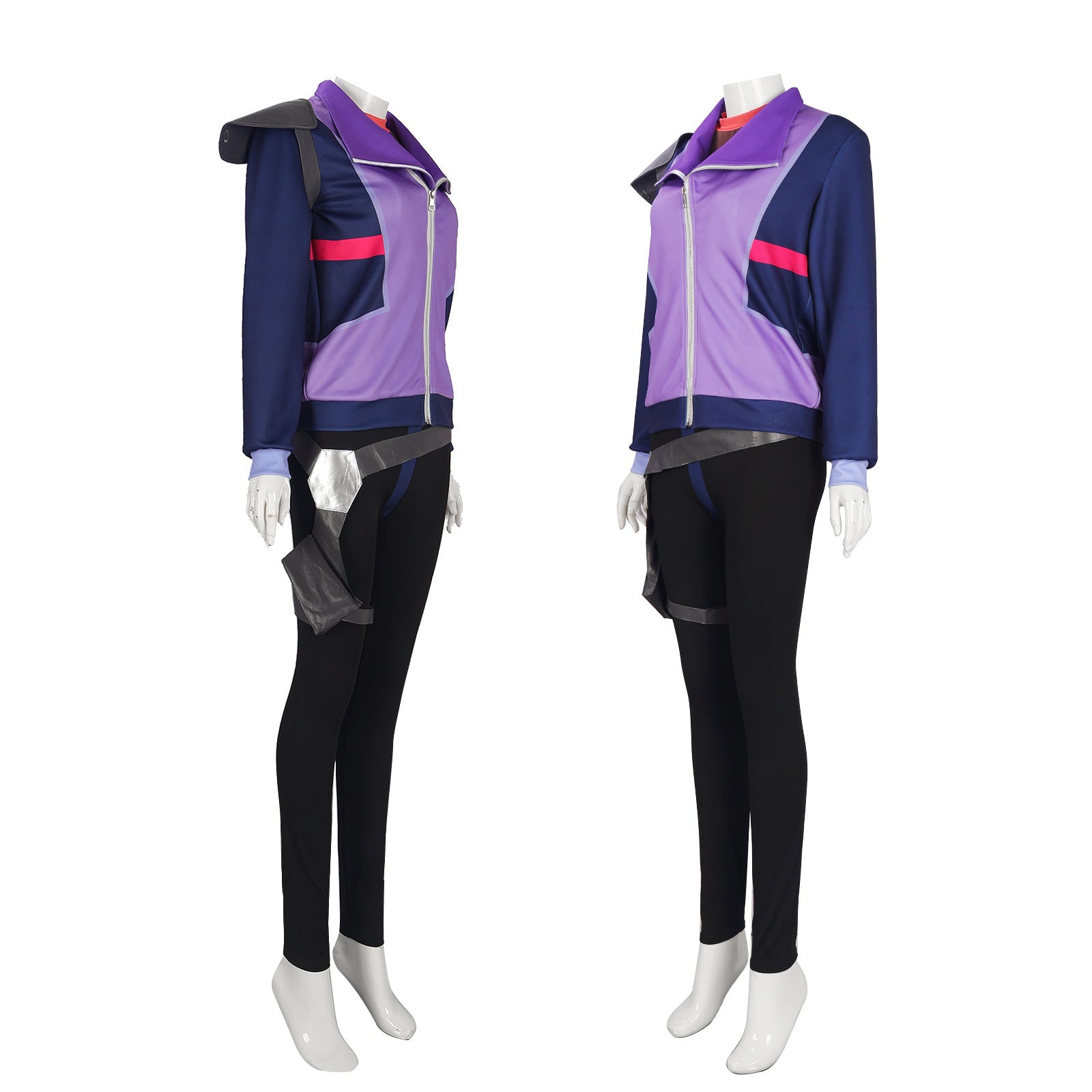 Rick and Morty Seal Team Rick Sanchez Cosplay Costume Purple Jacket Full Set - Image 3