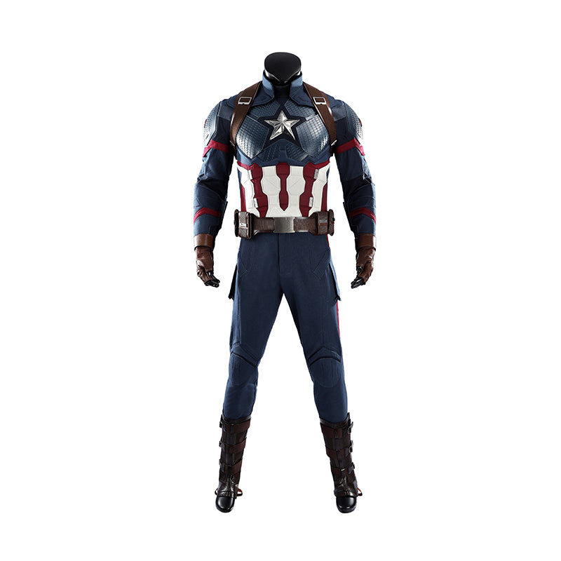 Captain America Cosplay Costume Avengers Endgame Halloween Outfit - Image 4