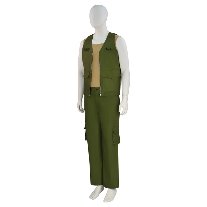 28 years later Dr. Ian Kelson Cosplay Costume Distressed Medical Green Outfit - Image 3