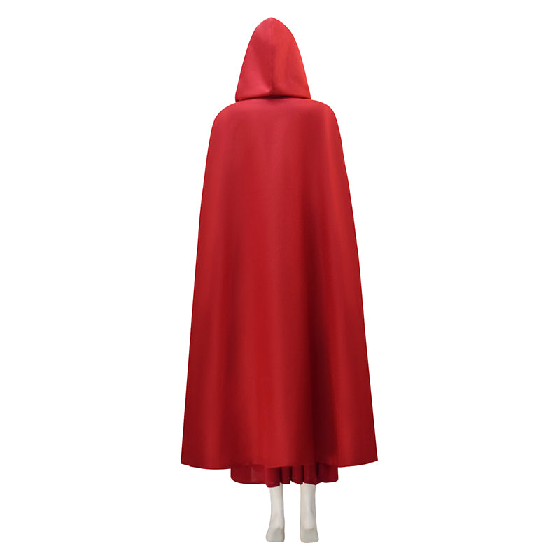 The Handmaid's Tale Red Hooded Cape Cosplay Costume Halloween Outfit - Image 5