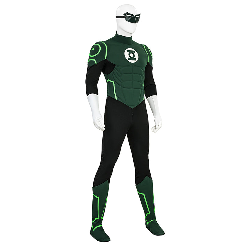 Green Lantern Hal Jordan Justice League Lantern Green Cosplay Costume - Image 4