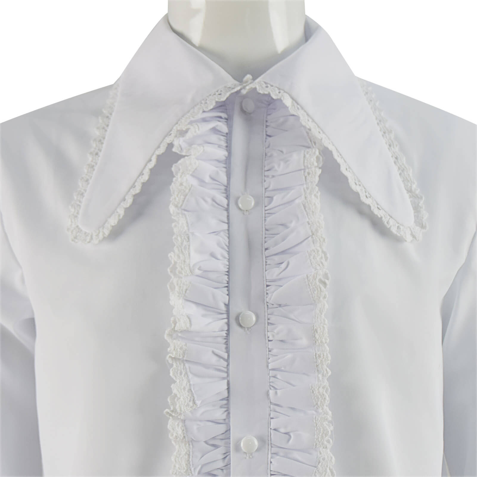 Doctor Who Shirt Third 3rd Doctor Frilled Shirt Cosplay Costume - Image 5