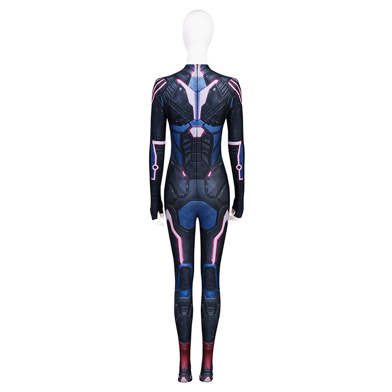 Split Fiction Mio Cosplay Costume Purple Jumpsuit Halloween Outfit - Image 5