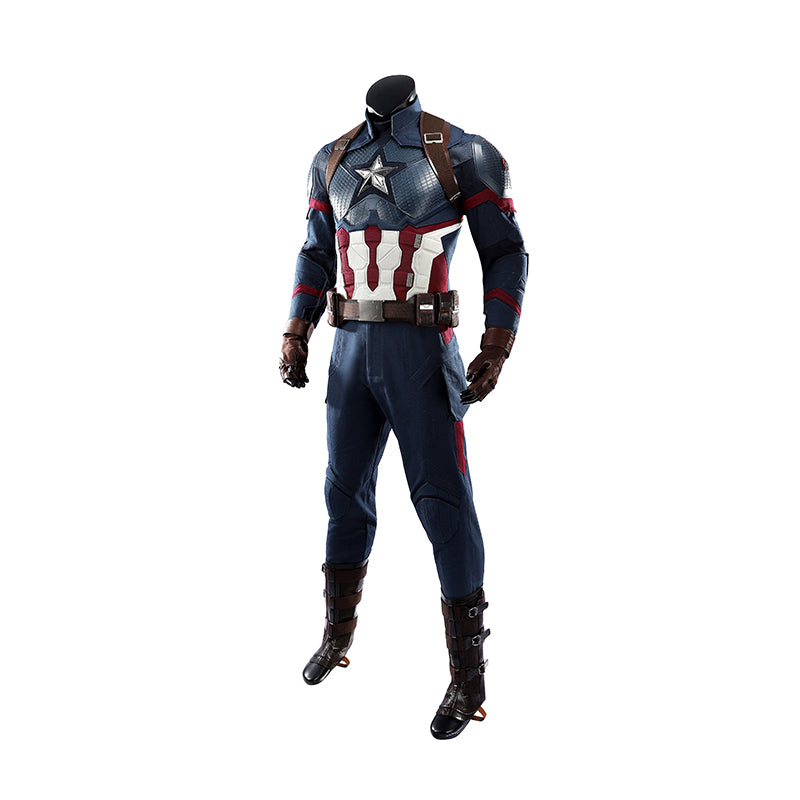 Captain America Cosplay Costume Avengers Endgame Halloween Outfit - Image 5