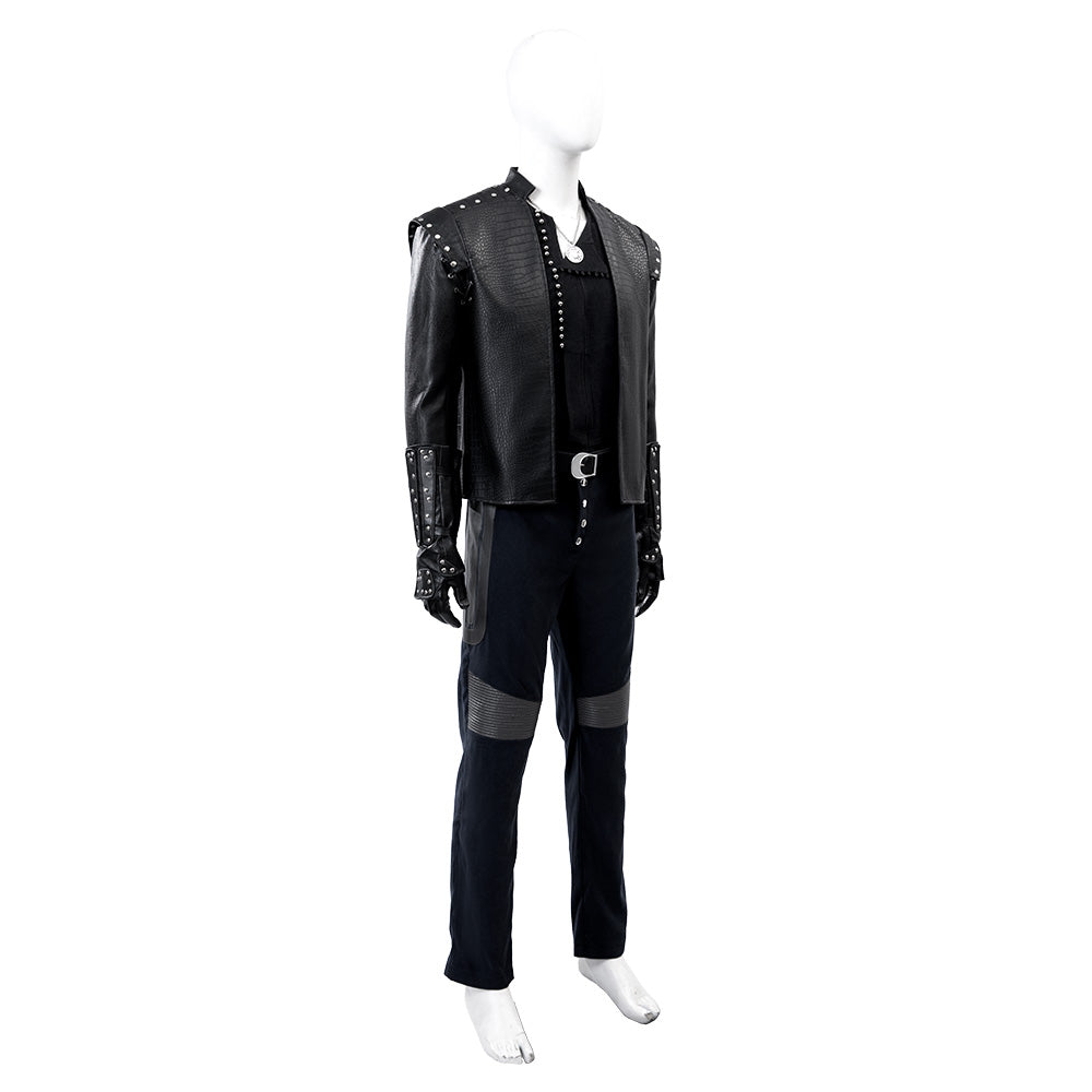 The Witcher Season 5 Geralt of Rivia Cosplay Costume Black Halloween Suit - Image 10
