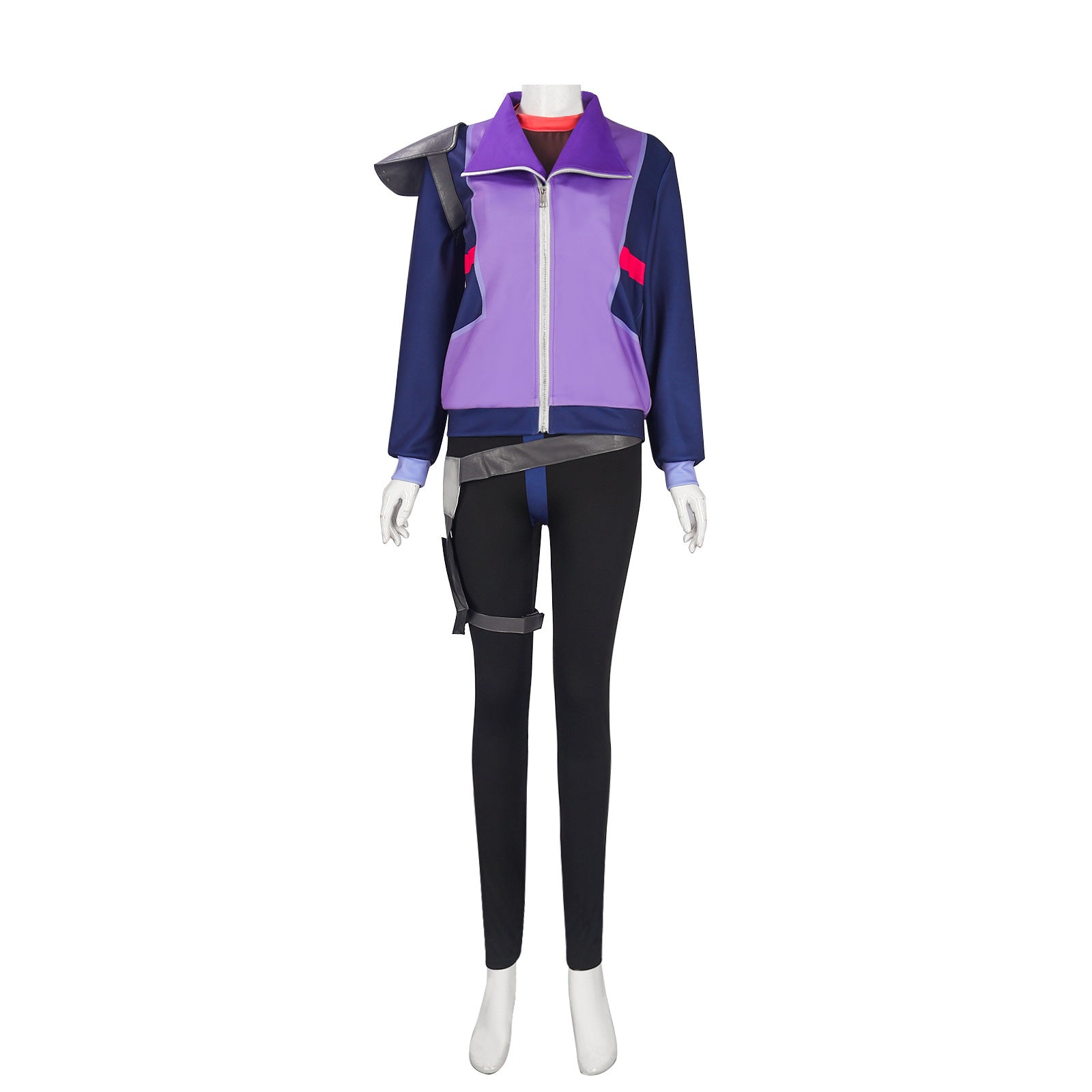 Rick and Morty Seal Team Rick Sanchez Cosplay Costume Purple Jacket Full Set - Image 4