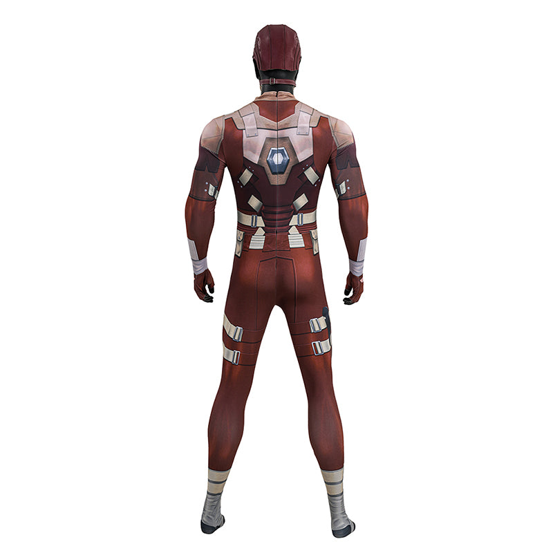 Thunderbolts Red Guardian Cosplay Costume Halloween Jumpsuit Outfit - Image 3