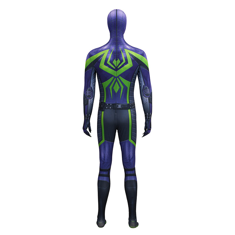 Spider-Man 2 Miles Morales Cosplay Costume Purple Reign Suit Jumpsuit - Image 5