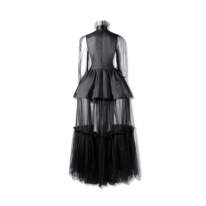 Wednesday Season 2 Wednesday Black Dance Mesh Dress Cosplay Costume - Image 5