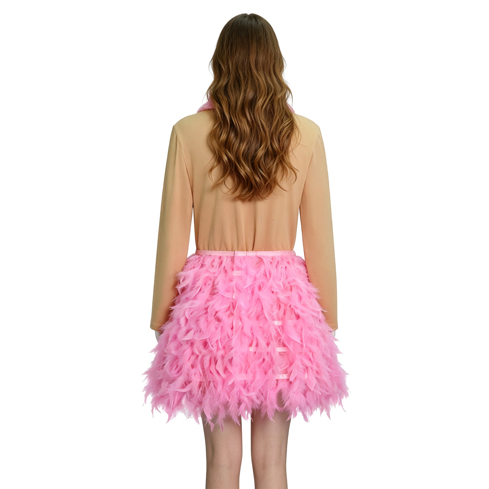 White Chicks Pink Flamingo Cosplay Costume Halloween Party Suit - Image 5