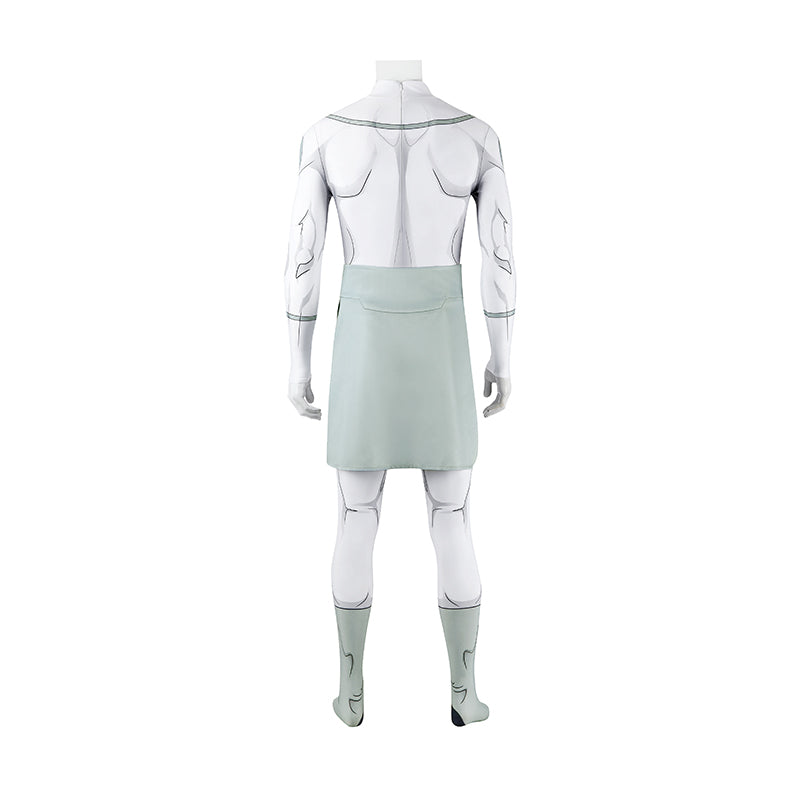 Invincible Mark Grayson Viltrumite Cosplay Costume White Jumpsuit with Apron - Image 5
