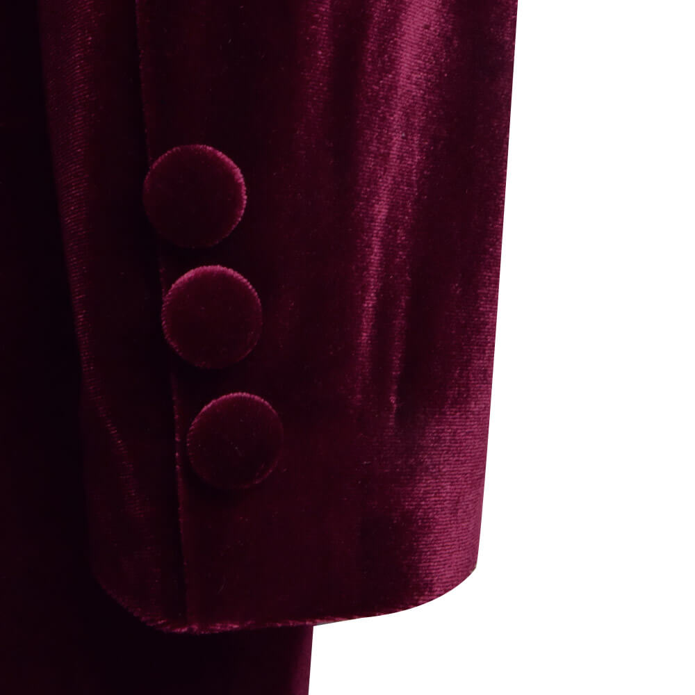 Doctor Who Fourth 4th Doctor Coat Double Breasted Velvet Cosplay Costume for Sale - Image 5