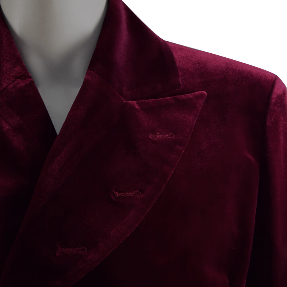 Doctor Who Fourth 4th Doctor Coat Double Breasted Velvet Cosplay Costume for Sale - Image 8