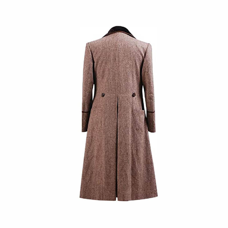 Doctor Who Fourth 4th Doctor Brown Coat Costume For Halloween Cosplay - Image 4