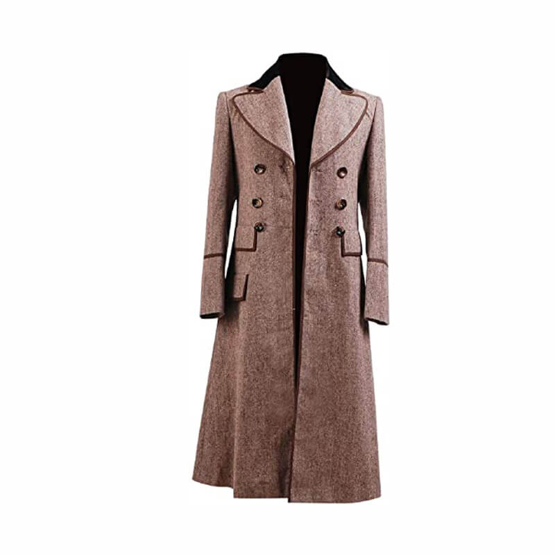 Doctor Who Fourth 4th Doctor Brown Coat Costume For Halloween Cosplay - Image 2