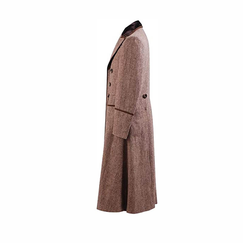 Doctor Who Fourth 4th Doctor Brown Coat Costume For Halloween Cosplay - Image 3
