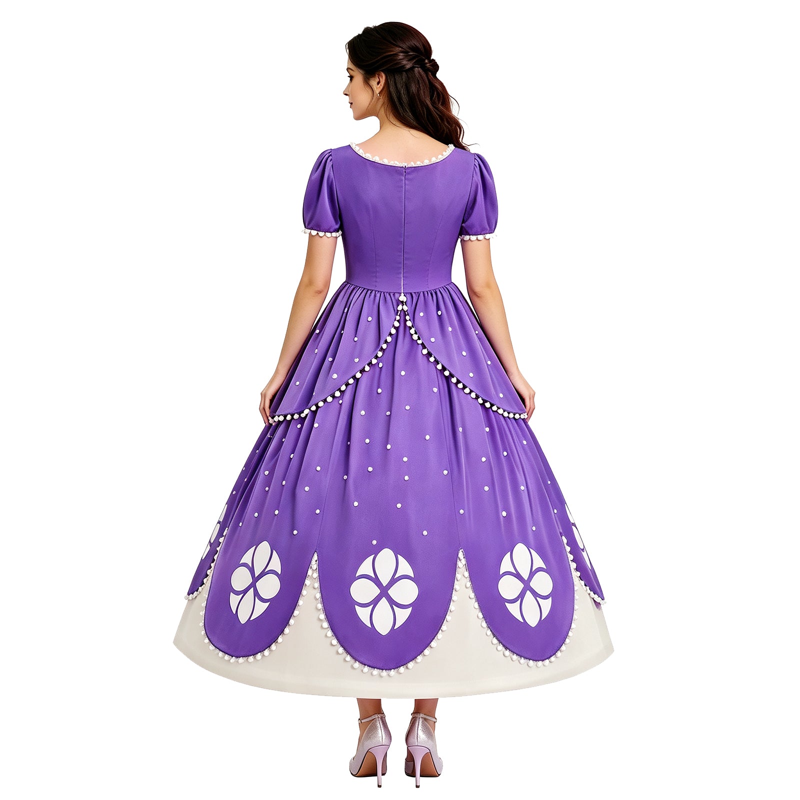 Sofia the First Sofia Cosplay Costume Purple Princess Dress Halloween Outfit - Image 5