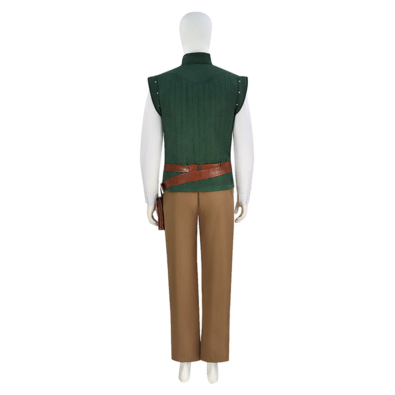 Prince Tangled Cosplay Flynn Rider Costume Vest Shirt Outfit Halloween Carnival Suit - Image 5