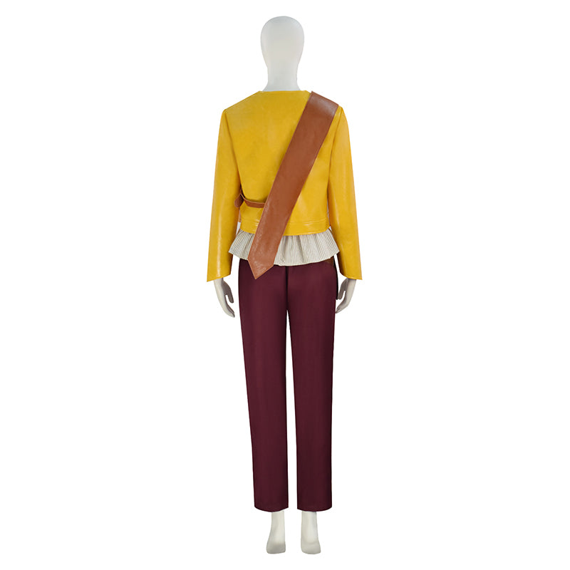 The Witcher Season 4 Ciri Cosplay Costume Medieval Warrior Yellow Halloween Outfit - Image 6