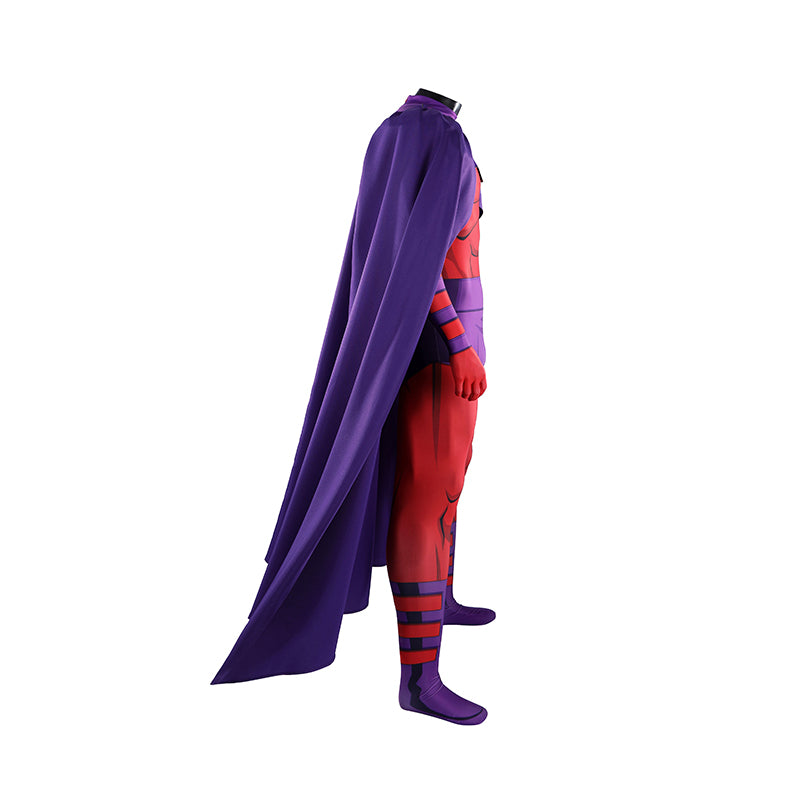 X-Men 97 Magneto Cosplay Costume With Cape Halloween Jumpsuit - Image 6