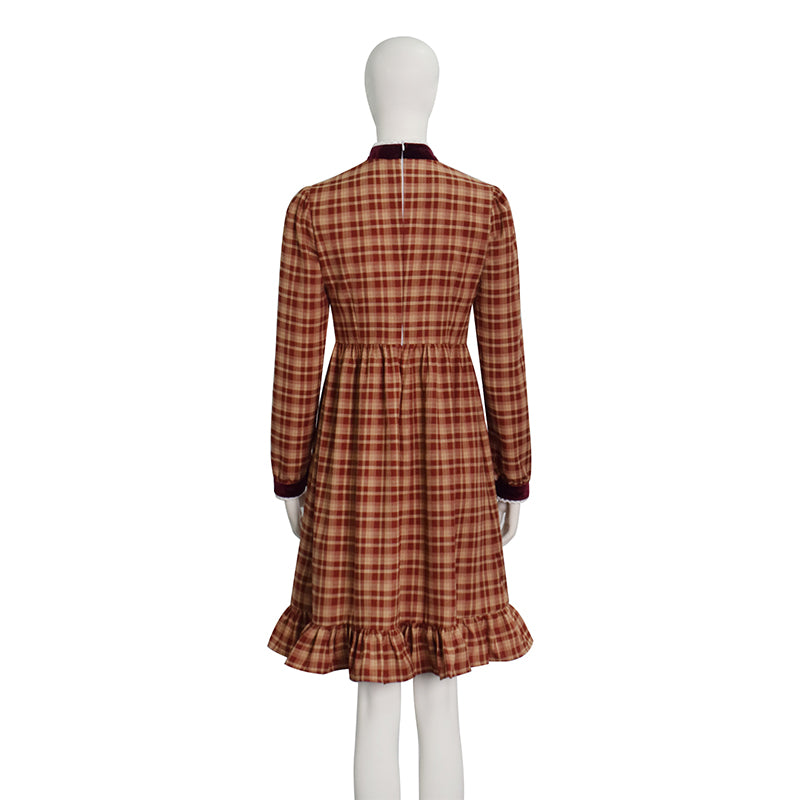Girls Esther Orphan Cosplay Costume Brown Dress Adults Women Halloween Suit - Image 6