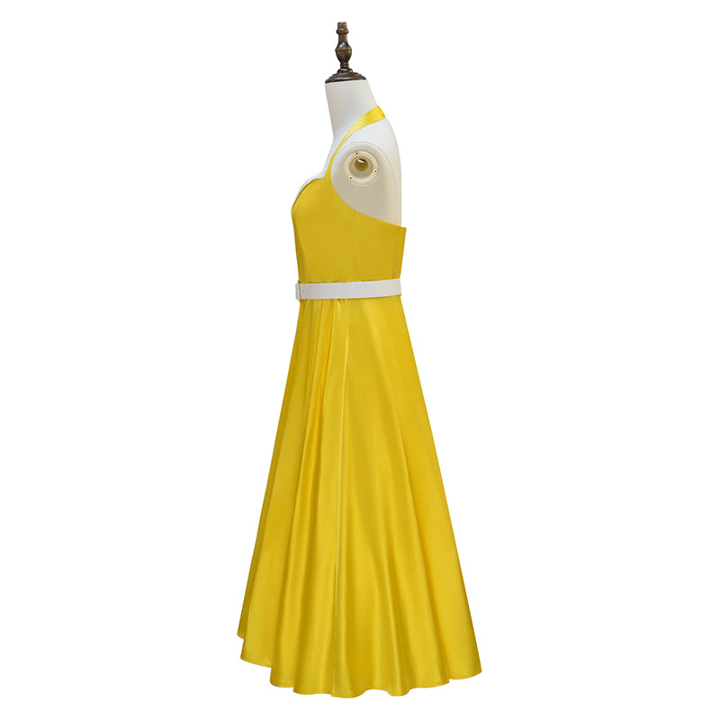 Belinda Chandra Cosplay Costume Doctor Who Yellow Dress Halloween - Image 4